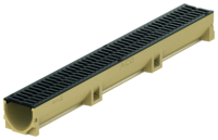 Aco Self Euroline V-Form mit Gussrost mit schraubloser Arretierung Länge 1000 mm, Höhe 97 mm, Breite 118 mm