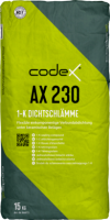 codex Flex-Dichtschlämme AX230 innen/außen - 1-Komponentig 15 kg Sack - hellgrau (2,7-3,5 kg/m²)