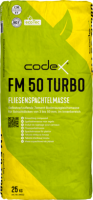 codex Spachtelmasse FM50 Turbo innen - 3-50 mm Schichtdicke 25 kg Sack - grau (17 kg/m² bei 10mm)