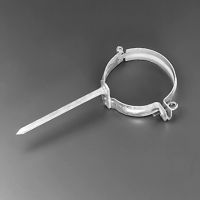 Stahl-Rohrschelle mit Schlagstift 87mm 140mm, verzinkt