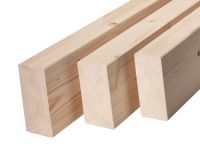8x24cm Konstruktionsvollholz Fichte nSI, gehobelt, gefast, getrocknet 5 Meter