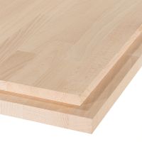 Buche Leimholzmassivplatte leicht gedämpft keilgezinkte Lamellen Verleimung D3 LxBxS: 4200 x 800 x 40mm, Qualität A/B