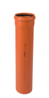 KGEM125 PVC-Kanalrohr NW 125 2,00 Meter lang, SN4 3,2mm