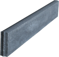 Rasenbordstein 5 cm stark 25 x 100 cm mit Nut + Feder anthrazit