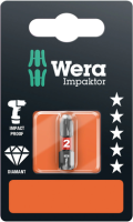 Phillips-Recess-Bits Impact 1 x PH 2x25 WERA