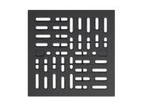 ACO Self Europoint Rost für Punktablauf Microgrip, Kunststoff, PKW-befahrbar, Kl.B #319623