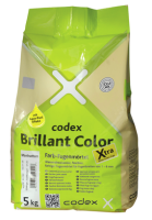 codex Farb-Fugenmörtel Brillant Cristal SCHNELL, innen/außen - FZ (1-10 mm) 33| platingrau - 5 kg Beutel