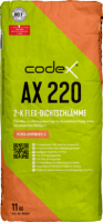 codex Flex-Dichtschlämme AX220 innen/außen, 2-Kompon. (graubraun) 22 kg A/B - (3 kg/m² bei 2mm)