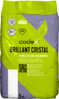 codex Farb-Fugenmörtel Brillant Cristal SCHNELL, innen/außen - FZ (1-10 mm) 06| grau - 5 kg Beutel