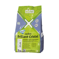 codex Farb-Fugenmörtel Brillant Cristal SCHNELL, innen/außen - FZ (1-10 mm) 02| silbergrau - 5 kg Beutel