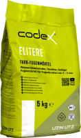 codex Fugenmörtel Elitere innen/außen - Steingut, Mosaik (1-10 mm) brillantweiß - 5 kg Beutel