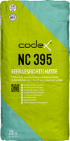 codex Gefällespachtelmasse NC395 innen/außen, 3-50 mm Schichtdicken 25 kg Sack - grau (9 kg/m² bei 5mm)