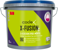 codex Design-Epoxi-Mörtel X-Fusion (C) innen/außen - Wand&amp;Boden (2-20 mm) 10| anthrazit - 2,6 kg Folienbeutel