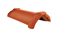 Creaton Firstziegel Premion Finesse ca. 2,6 Stück/lfdm, Typ PHP, Kleeblatt schwarz glasiert