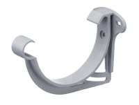 Inefa Stirnbrett-Rinnenhalter aus Kunststoff, NW 100 8-tlg., grau