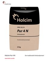 Zement 25 KG gesackt PUR 4 N CEM I 42,5 N (grau/schwarz)