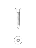 Resoplanschraube V4A Torx 5,5x35 anthrazitgrau RAL 7016