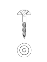 Spenglerschrauben V2A Edelstahl 4,5x45mm RAL 7016