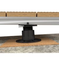 Verstellfuß SL BASE M mit L-Adapter Aufbauhöhe: 42 - 67 mm bis 7° Neigung