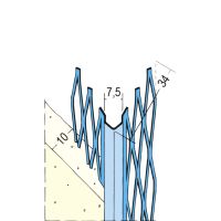 PR 1007 Kantenprofil Innenputz 10mm L = 200 cm für Mauerwerk