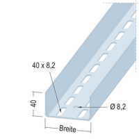 U75  U-Aussteifungsprofil -UA- verz. Länge: 4 Meter, 5130